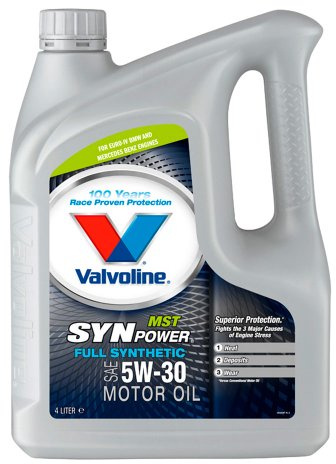 Valvoline Motoröl 5W-30 SynPower Motor Öl ACEA C2 ACEA C3 API SN API CF MST C3 4L Kompatibel mit VW Golf 7 Schrägheck 5G1, BQ1, BE1, BE2 Golf 4 Schrägheck 1J1 Golf 6 5K1 Golf 5 Schrägheck 1K1 POLO 9N