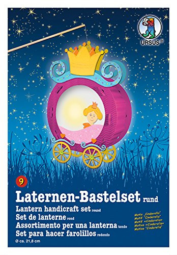 Ursus 18700009 - Laternen-Bastelset, Cinderella, ca. 35 x 24 cm
