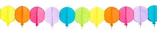 Boland 30616 – Banner Girlande Luftballons, 4 Meter, Mehrfarbig