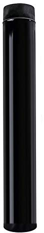 WOLFPACK LINEA PROFESIONAL - Tubo de Estufa Acero Vitrificado Negro Ø 110 mm. Ideal Estufas de Leña, Chimenea, Alta resistencia, Color Negro