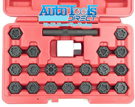 AUDI UNIQUE WHEEL LOCKING KEY SET FOR ANTI THEFT WHEEL NUTS MASTER KIT 2002-12