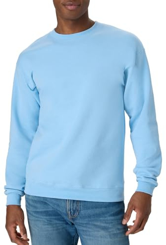 Hanes Men's EcoSmart Sweatshirt, Light Blue, Small