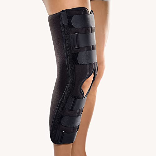 Bort Immob-Schiene Gebeugt 20° mit Patella-Aussparung, schwarz 60 cm