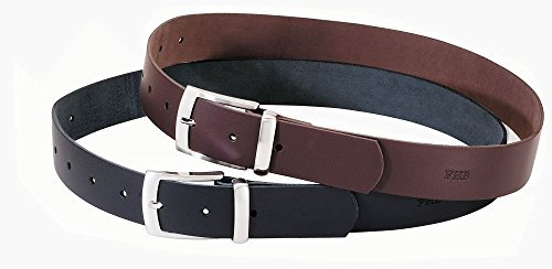 FHB Ledergürtel Burkhard, länge 80 cm, schwarz, 85002-20-80