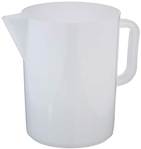 Giganplast GIG Caraffa Graduata, 5 Litri, Polietilene, Bianco