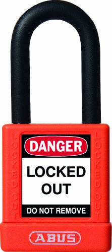 ABUS 59113 Non Conductive Lock Out Tag Out Anodized Aluminium Padlock - Orange