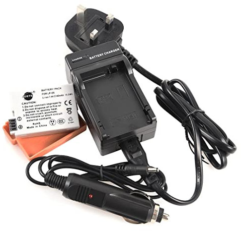 DSTE® LP-E8 Rechargeable Li-ion Battery + DC99U Travel and Car Charger Adapter for Canon EOS 550D 600D 650D 700D Kiss X4 Kiss X5 Kiss X6i X7i Rebel T2i T3i T4i T5i Digital Camera