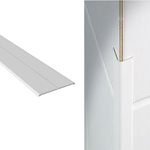 SmartHome White Plastic Flexi Angle Trim 35mm x 35mm x 5m Durable & Flexible Wall Protector for Windows, Doors Easy to Install Corner Frame Protection Guard for Residential & Commercial Use