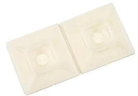 3M Cable Tie Mounting Base CTB1X1NTA-C, 4-Way Adhesive Mount