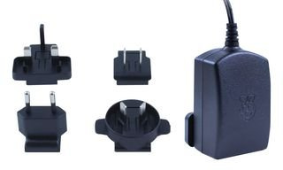 Raspberry Pi Powers.for Pi Type B+/B2/B3 5V/2.5A USB Micro PSU- Black, T5989DV (5V/2.5A USB Micro PSU- Black)