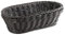 APS Baguette Korb, oval PROFI LINE - Körbchen, Flechtkorb aus Polypropylen - Abmessungen: 28 x 16 cm/Höhe: 8 cm/Farbe: Schwarz