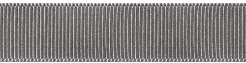 Prym Grosgrain Ribbon 38 mm Grey, 100% polyester, Gray