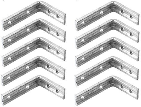 Heavy Duty Galvanised Shelf Bracket 10 Pack - 8x6 / 200x150mm