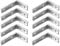 Heavy Duty Galvanised Shelf Bracket 10 Pack - 8x6 / 200x150mm