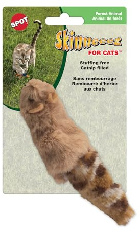 Skinneeez Cat Toys, 3 Forested, Creature May Vary