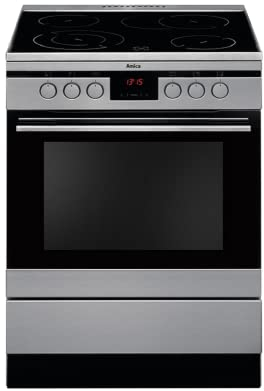 Amica SHC 11675 E Cuisinière électrique/A / 0,95 kWh / 66 l/RapidWarmUp Chauffage rapide/Acier inoxydable