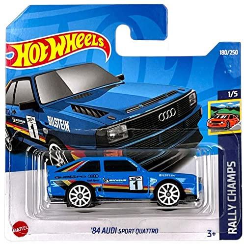Hot Wheels - ´84 Audi Sport Quattro - Rally Champs 1/5 - HCX60 - Short Card - Michelin - Bilstein - Mattel 2022