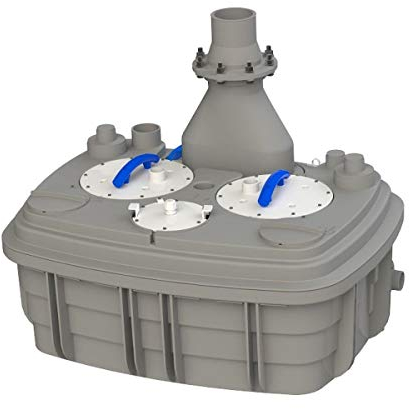 SFA Sanicubic 2 XL Station Fäkalienhebeanlage mit Behälter mit Hohe Kapazität 120 L