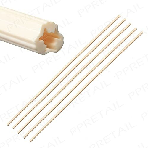 Bulk Hardware BH02062 Tassello in PVC per Pareti Massicce, per Viti N.4-6, Misura Punta 5, 300 mm, Bianco, Set di 10