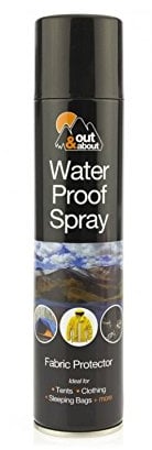 Out & About Water Proof Spray Fabric Protector Waterproofing for Shoes Tents Cloth 300ml New