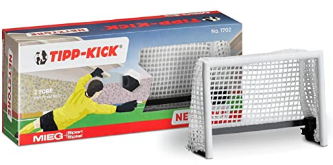TIPP-KICK Netztore weiß Ersatzteile | Original Zubehör für TIPP-KICK Fußball-Spiel, Geschenkidee für Fans, spannende Matches mit Freunden & Familie