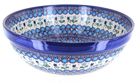 Blue Rose Polish Pottery Savannah Medium Serving Bowl