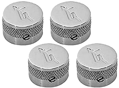 Gretsch 922-1023-000 Knob, Most Models, G'' Logo, Chrome, 4 pack