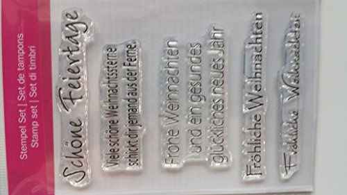 Clear Stamp Schöne Feiertage, 7,4x10,5cm