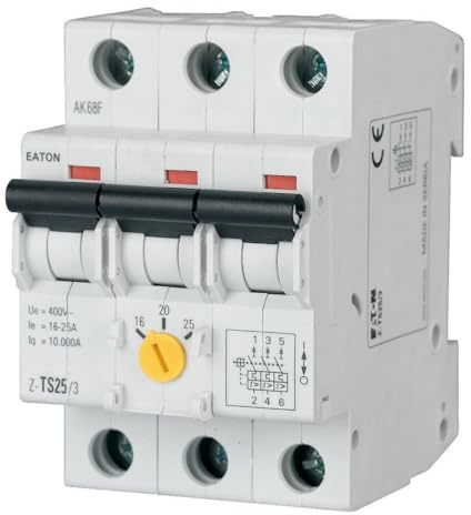 Eaton Z-TS25/3 Tariff Switch 25 A 3-Pin 16-25 A Circuit Breaker Motor Protection 266858