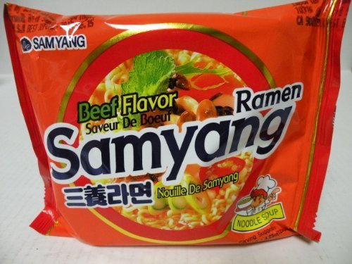 Samyang Ramen Samyang Brand Beef Flavor. 4.2oz Package (Pack of 20) by