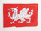 AZ FLAG - Drapeau Dragon Blanc D'Angleterre - 45x30 cm - Pavillon Anglais - Saint Georges 100% Polyester Avec Deux Cordelettes - 20g