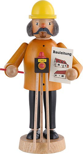 Räuchermännchen Bauleiter - 17cm