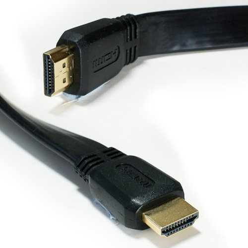 3m High Speed Ultra HD - Male Slim/Flat HDMI Cable - 4K 3D Rated with Ethernet TV - Loops