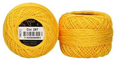 ANCHOR Pearl Yarn, Thickness: 8, Packaging: 10G, Running Length: 82M ginster Embroidery Threads