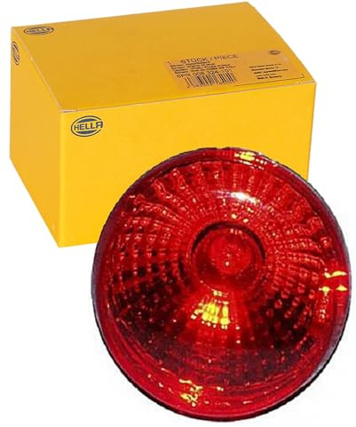 HELLA 2NE 965 039-111 Nebelschlussleuchte - Halogen - 24V - Einbau | Lichtscheibenfarbe: rot - Kabel: 100mm - Stecker: Flachsteckhülse - links/rechts