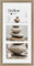 accent by nielsen Bilderrahmen mit Passepartout, 23 x 50 cm, Holz, Silber, Collage mit 3 Bildern zum Aufhängen im Hoch- & Querformat, Echtglas, Apollon