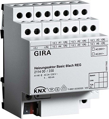 GIRA Heizungsaktor 6f Basic 211400