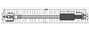 Borg & Beck BBH7589 Brake Hose To Fit Ford Mondeo Galaxy S-Max