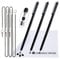 The Friendly Swede XXL Stylets pour Tablette, Smartphone, Ecran Tactile avec Pointe Remplaçable, 18,5cm (Noir)