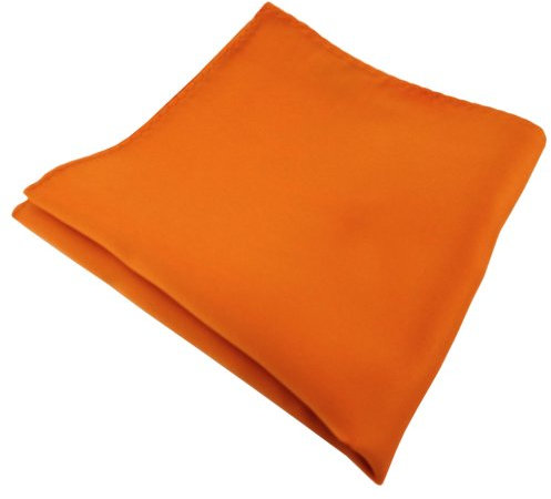 TigerTie Designer Einstecktuch in orange tieforange dunkelorange einfarbig uni