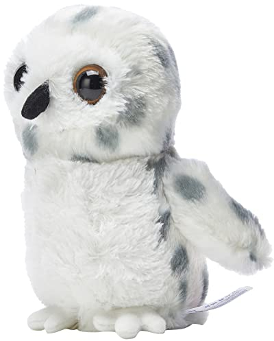 Aurora World Aurora, 31345, Mini Flopsie Schneeeule, 20cm, Plüschtier, weiß