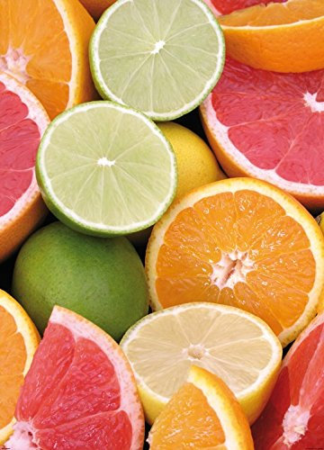 1art1 Cocina Frutas Cítricas, 2 Partes Póster Fotomural 250x180 cm