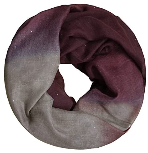 Glamexx24 Damen Schal leichter Langschal Loop Schlauchschal Tuch Viele Farben