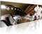 B&D XXL Acrylglasbild Blumen 135x45 cm 1 Teilig Wandbild auf Acryl Glasbilder Kunstdruck Moderne Acrylglas Platte Wanddekoration Geschenke Heimdekoration Glasbild Orchidee Diamant b-A-0072-k-b