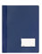 Durable 268007 Hunke & Jochheim Schnellhefter DURALUX®, transluzente Folie, für A4 Überbreit, 280x332mm, d.blau, 5 Stück