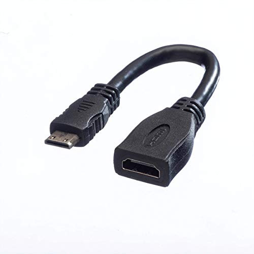 VALUE Câble HDMI High Speed avec Ethernet, HDMI F - Mini HDMI M, 0,15 m
