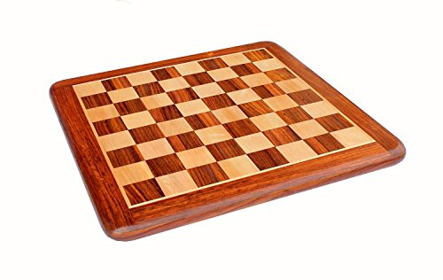 15 X 15 Collectible Rosewood Wooden Chess Game Board Without Pieces - Appropriate Wooden & Brass Chess Pieces Chessmen available separately by StonKraft Brand