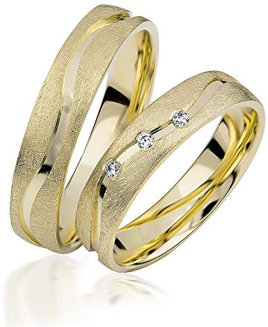JC TRAURINGE EHERINGE 14 KARAT COLLECTION IN GELBGOLD J928 (PAARPREIS)