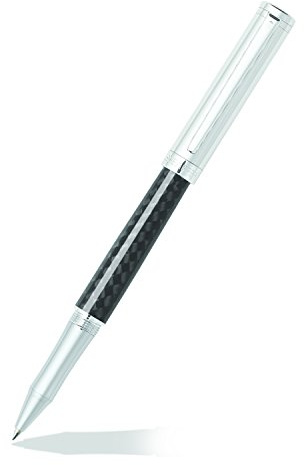 Sheaffer Intensity Carbon Fibre Barrel Chrome Cap/Plate Trim Rollerball Pen
