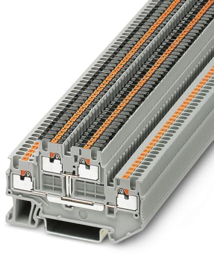 Phoenix Contact PTTB 1.5/S-PV Doppelstock Reihenklemmen 2 Grau, 0.14mm², 1.5 mm², 500V Einsteck-Anschluss IECEx/ATEX, Packung a 50 Stück